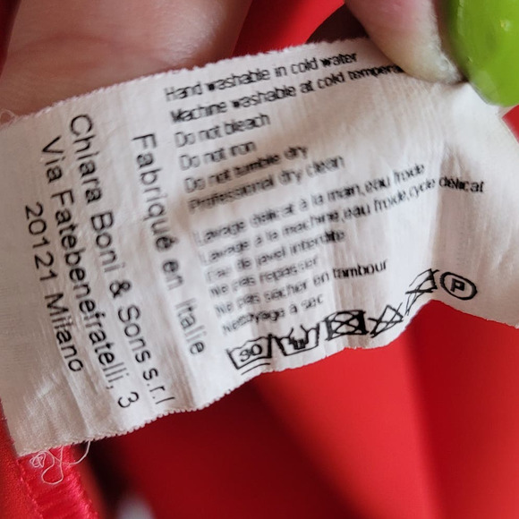 Chiara Boni La Petite Robe Corie V-Neck Fit & Flare Sleeveless Cocktail Dress - Picture 6 of 16